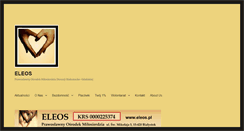 Desktop Screenshot of eleos.pl