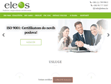 Tablet Screenshot of eleos.hr